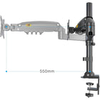 Support de bureau pour moniteur 17 à 27 po de North Bayou - F80 - Noir-Distance de levage vertical: 260 mm