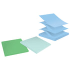 Post-It - Feuillets éclair super collants pour distributeurs entièrement faits de papier recyclé - collection Oasis - 3" x 3", 420 feuilles-Feuillets éclair pour distributeur, collection Oasis