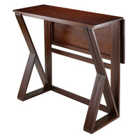 WinsomeMD – Table haute à abattants Harrington-Entièrement déployée, la table atteint une taille de 39,37 larg. x 31,50 prof. x 36,22 haut. (po). Si fermée, elle mesure 39,37 larg. x 16,59 prof. x 36,22 haut. (po).