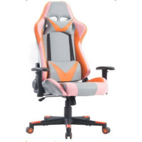 Brassex - Chaise de Jeu Belle - Gris/ Orange-Chaise de Jeu réglable