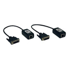 Tripp Lite – Prolongateur actif DVI sur Cat5, 1 entrée, 1 sortie, portée de 100 pi (30480 mm), 2 réseaux (RJ-45)-Connectivité : câblé
