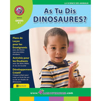 Livre numérique : As Tu Dis Dinosaures? (format PDF, téléchargement pour 1 utilisateur), maternelle - 1re année-Vous recevrez deux courriels : un confirmant toute la commande et l'autre avec un bouton Dowload Software (Télécharger le logiciel). Vous pouvez télécharger immédiatement ou revoir votre courriel pour télécharger plus tard.