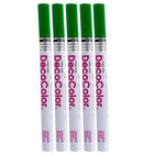 JAM Paper - Marqueur de peinture opaque à pointe fine, vert, 5/paquet (7665895g)-Couleur : Vert