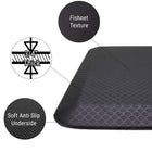 AnthroDesk - Tapis anti-fatigue de qualité supérieure pour bureaux assis/debout - taille moyenne-Aide à réduire la pression exercée sur votre colonne vertébrale causée par le fait de rester debout pendant de longues périodes