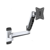 ShoppingAll Support mural pneumatique à ressort à gaz pour écran unique - Blanc-Peut contenir un écran 15""-32" ou un téléviseur pesant 17.6lb/8kg ou moins