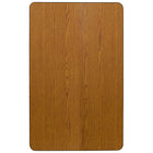 Flash Furniture – Table rectangulaire à surface en stratifié thermocollant de 36 X 72 po, hauteur ajustable standard, chêne-Forme : Rectangulaire