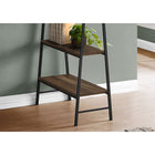 Monarch Specialties - 7525 Bureau 48 po L - Faux Bois Brun/Metal Noir-Idéal pour les petits espaces de travail nécessitant des options de rangement, ce bureau à 3 niveaux à un design à espace ouvert et est fini de tous les côtés pour un placement flexible n'importe où dans votre bureau à domicile