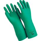 Ansell – Gants résistants aux agents chimiques, nitrile, 22 mils, 15 po de longueur, vert, taille 8, 12 paires (SAX995)-Longueur : 15 po