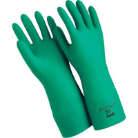 Ansell – Gants résistants aux agents chimiques, nitrile, 22 mils, 15 po de longueur, vert, taille 8, 12 paires (SAX995)-Longueur : 15 po