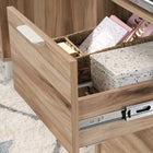 Sauder La Collection Portage Park Bureau ministre - Finition Kiln Acacia (426018)-Gestion de cordons.