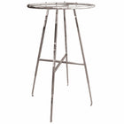 Eddie's - Porte-vêtements de détail rond de 36 po - Chrome-Porte-vêtements de détail rond