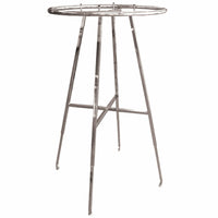 Eddie's - Porte-vêtements de détail rond de 36 po - Chrome-Porte-vêtements de détail rond
