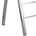 Flash Furniture Bureau haut profil-Finition du cadre enduit en poudre argentée