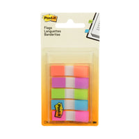 Post-it® - Languettes, 1/2 po, couleurs vives, paq./100-Indiquent exactement où il faut porter attention.   