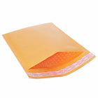 SUM - Enveloppe à bulles premium - #000 - 4 po x 8 po - Kraft - Paquet de 500-Le rembourrage à bulles de 3/16 "protège les objets pendant le transport