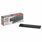 JAM PAPER - Agrafes colorees, Taille norme, Noir, Paquet de 5000-Quantite : 5 000 unites par boîte