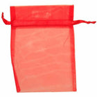 JAM Paper - Sacs transparents - Moyen - 5 x 6 1/2 - Rouge - Vrac 96 sacs/boîte- Couleur: Sac transparent moyen rouge