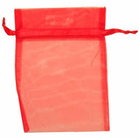 JAM Paper - Sacs transparents - Moyen - 5 x 6 1/2 - Rouge - Vrac 96 sacs/boîte- Couleur: Sac transparent moyen rouge