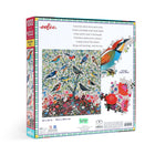 eeBoo - Puzzle carré d'arbre d'oiseau chanteur - 1000 pièces-14 ans et plus