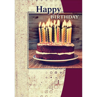 Millbrook Studios – Cartes de souhaits et enveloppes, Happy Birthday, 5 3/8 x 7 3/4 po, 18/paquet (06178)-Imprimé sur papier cartonné non couché