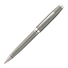 A.T. Cross - Stylo à bille gris métallisé Coventry - pointe moyenne - encore noire-Stylo à bille à encre noire