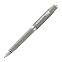 A.T. Cross - Stylo à bille gris métallisé Coventry - pointe moyenne - encore noire-Stylo à bille à encre noire