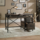 Sauder 47"W La Collection Steel River Bureau - Finition Carbon Oak-  Fini sur toutes les faces pour un placement polyvalent n'importe où dans votre maison