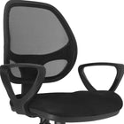 Chaise de bureau Xtech Marsella Mesh Back Manager avec accoudoirs - Noir-Bras fixes
