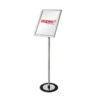 Futech FSH017S Support pour enseigne de sol paysage / portrait, 11 "x 17" enseignes, argent-Porte-enseigne au sol Snap Frame