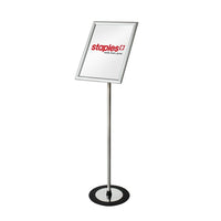 Futech FSH017S Support pour enseigne de sol paysage / portrait, 11 "x 17" enseignes, argent-Porte-enseigne au sol Snap Frame