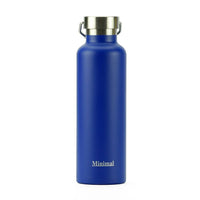 Minimal – Bouteille à isolation thermique, 750 ml, bleu-Contient 25oz/750ml de votre boisson préférée