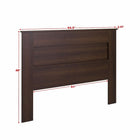 Prepac - Tête de lit à panneau plat EHFQ-1301-1, grand lit, espresso-Dimensions (po, assemblé) : 64,5 lar. x 48 haut. x 2,25 prof.