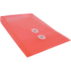 JAM Paper - Enveloppes en plastique avec fermeture à bouton et cordon - Extrémité ouverte - 6,25 x 9,25 - Rouge - Paquet de 12-Taille: 6,25 x 9,25 pouces