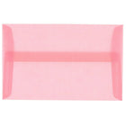 JAM Paper Enveloppes translucides A1, rose dragée, 50/paquet-Enveloppes en papier rose translucide