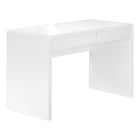 Monarch Specialties - 7580 Bureau 48 po L - Blanc Lustre/Tiroir D'Entreposage-Construction aux panneaux épais pour un look riche, complet dans l'espace de bureau de votre maison, appartement ou condo