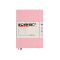 Leuchtturm1917 - Carnet à couverture rigide, Format Moyen A5, Rose poudre, Pointillé, 5 7/8" x 8 1/4"-251 pages numérotées