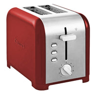 Kenmore - Grille-pain 2 tranches - Acier inoxydable rouge et argent-Fentes extra-larges de 1,5 po (3,8 cm)