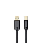 Kanto - Câble USB 3.0 A à USB 3.0 B, noir, 3 pi (P89F-1000B)-Connexions USB 3.0 A mâle à USB 3.0 B mâle