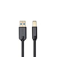 Kanto - Câble USB 3.0 A à USB 3.0 B, noir, 3 pi (P89F-1000B)-Connexions USB 3.0 A mâle à USB 3.0 B mâle