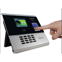 Ensemble d'horloge biométrique Acroprint Propunch avec logiciel de gestion du temps et des présences-Horloge Biométrique à Empreinte Digitale Noir & Gris Capacité de 3000 employés