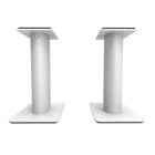 Kanto SP9 Stand de haut-parleur universel de 9 po pour bureau avec gestion des câbles - Blanc-La construction en acier lourd et le rembourrage en mousse à cellules fermées absorbent autant de résonance que possible.
