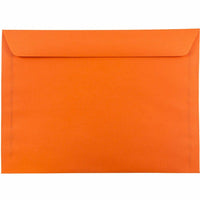  JAM Paper - Enveloppes Colourées pour catalogue de livrets 9 x 12 - Orange recyclé - Paquet de 100-Enveloppe orange