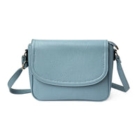 Nicci - Sac à bandoulière moyen avec rabat sur le devant - Poudre bleue-Sac bandoulière