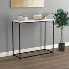 Safdie & Co. 31L Table Console - Métal Noir - Marbre-Ambiance moderne et contemporaine.