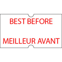 Wamaco - Étiquettes de congélation « meilleur avant » Motex 5500 (38-1253-FBB), paquet de 1000-À utiliser avec une étiqueteuse Motex 5500
