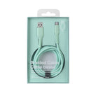 Basic Tech - Câble Lightning Tressé de 6 pi - Menthe-Comprend une sangle d'organisation