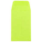 JAM Paper - Enveloppes à monnaie no 1, 2,25 x 3,5 po, vert lime intense Brite Hue, 500/paquet-Enveloppes vertes