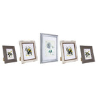 Kiera Grace – Ensemble KG Farmhouse pour galerie d'art, ensemble de 5-2 cadres Raymond (8 x 10 po avec passe-partout pour 5 x 7 po), bois gris avec fini or