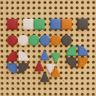 Flash Furniture - Ensemble de formes multicolores de 256 pieces Bright Beginnings qualite commerciale pour systeme mural STEAM-12,5 po l x 8.25 po P x 11,75 po H
