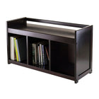 Winsome - Banc de rangement Addison à 3 sections, fini espresso-Grâce au design net, ce banc polyvalent conviendra à toute pièce